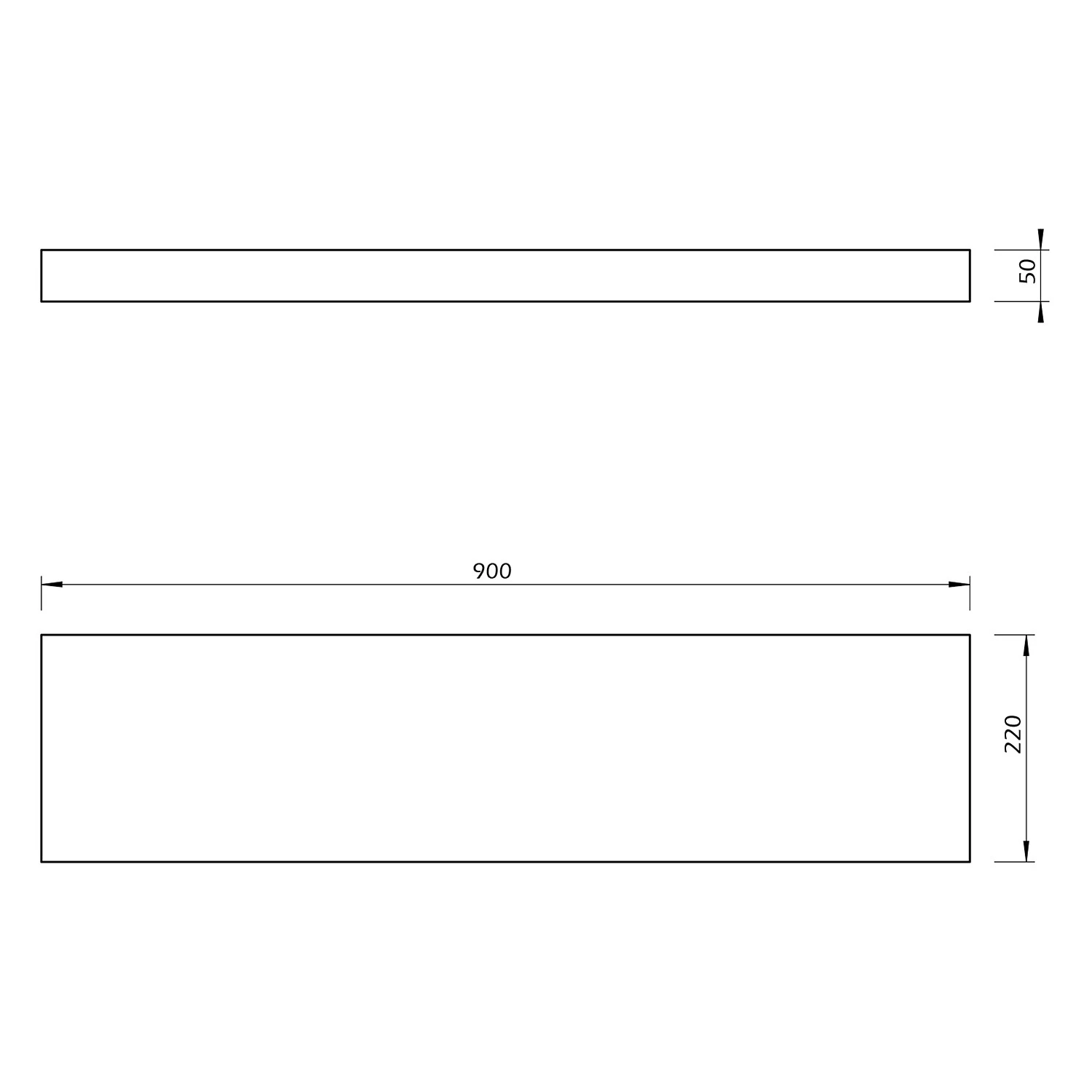 Temahome Tablette murale Balda - Blanc - Largeur : 90 cm – Image 10