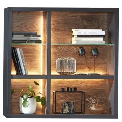 Red Living Étagère murale Batey II - Imitation chêne de Havel / Graphite