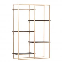 Red Living Étagère Sonso - Métal - Noir / Doré