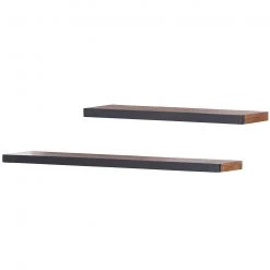 Naturoo Tablette murale Manabi - Acacia massif - Acacia / Anthracite