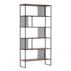 Red Living Étagère Uulu I - Acacia massif / Métal - Acacia / Noir