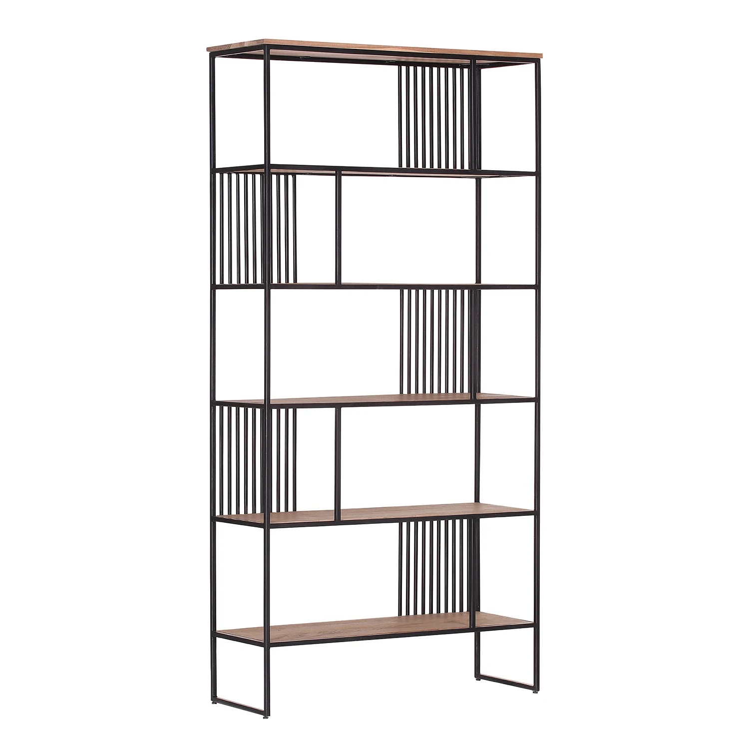 Red Living Étagère Uulu I - Acacia massif / Métal - Acacia / Noir