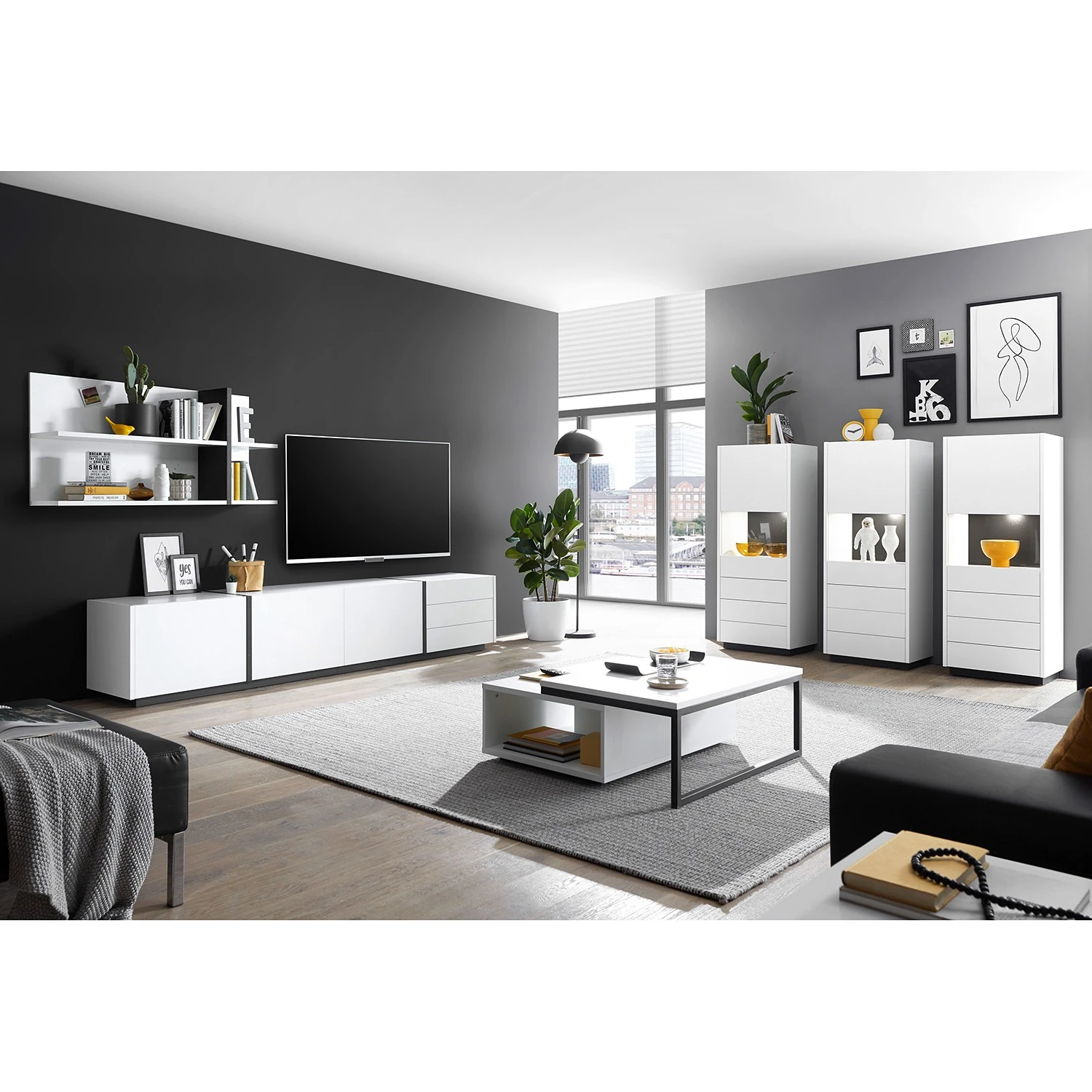 Loftscape Étagère murale Muuga - Blanc / Gris – Image 2