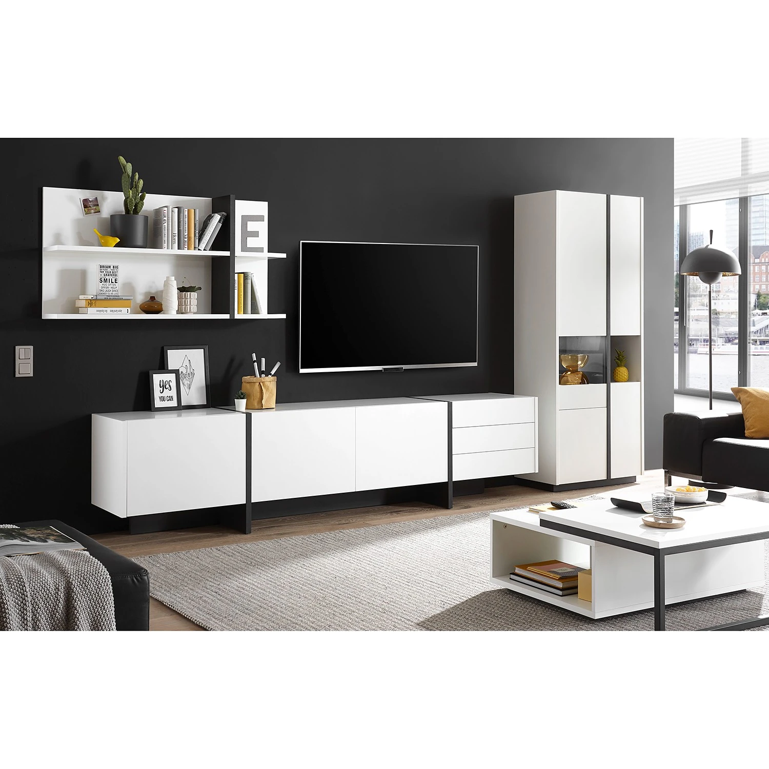 Loftscape Étagère murale Muuga - Blanc / Gris – Image 3