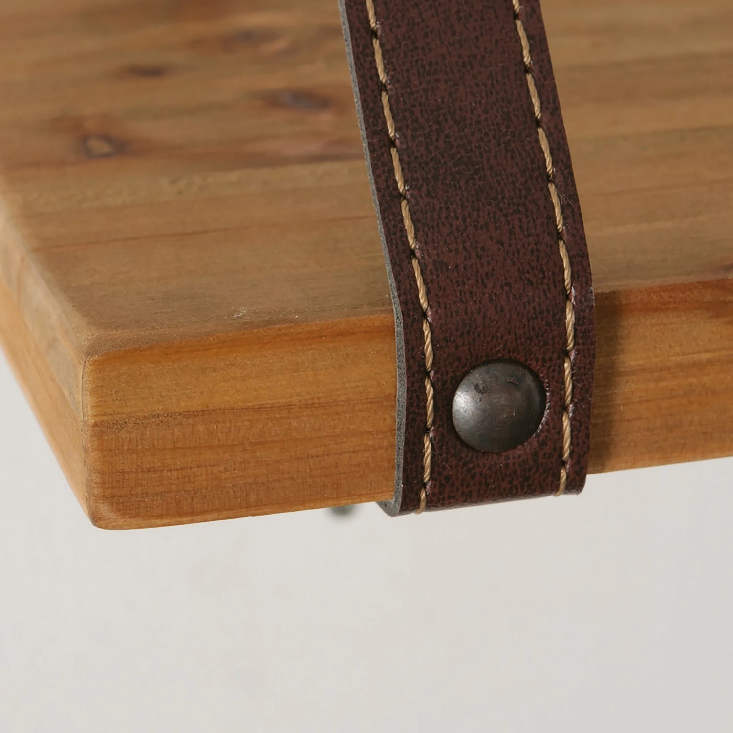 Boltze Étagère murale Kimba (lot de 2) - Sapin massif - Marron – Image 5