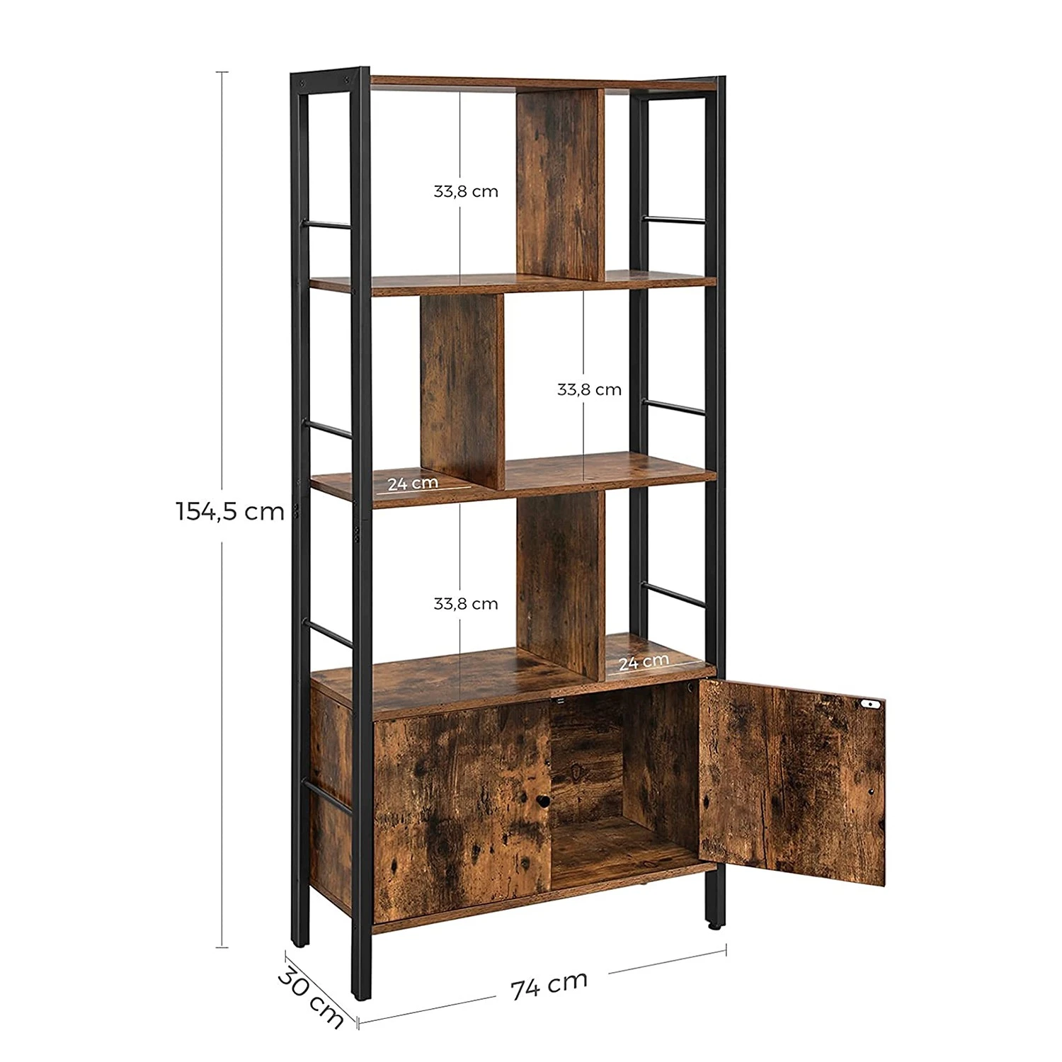 Red Living Étagère Niolon II - Marron / Noir – Image 8