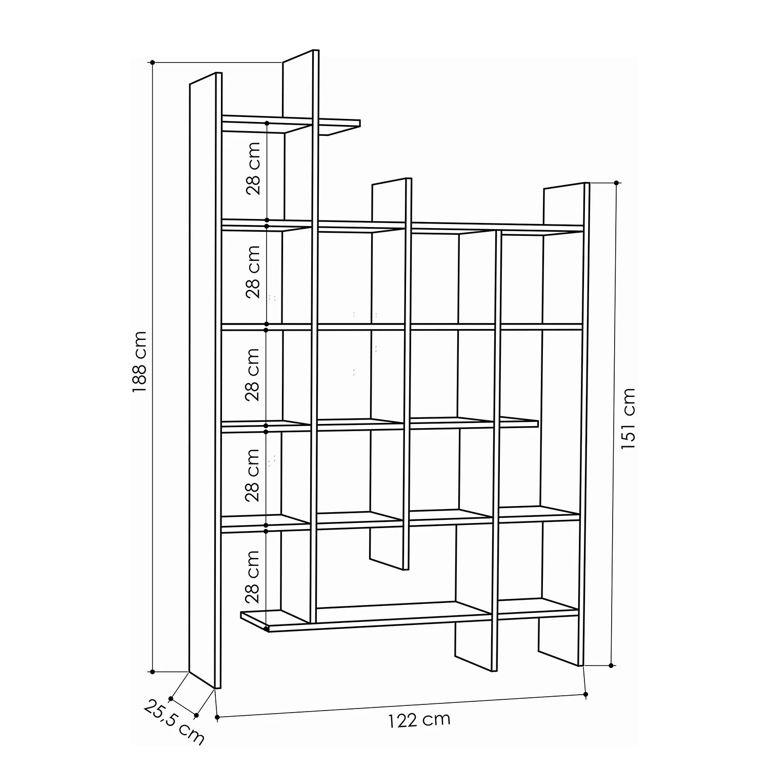 Red Living Étagère Illon - Gris – Image 3