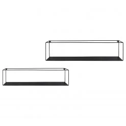 Loftscape Étagère murales Tarifa (lot de 2) - Métal - Noir