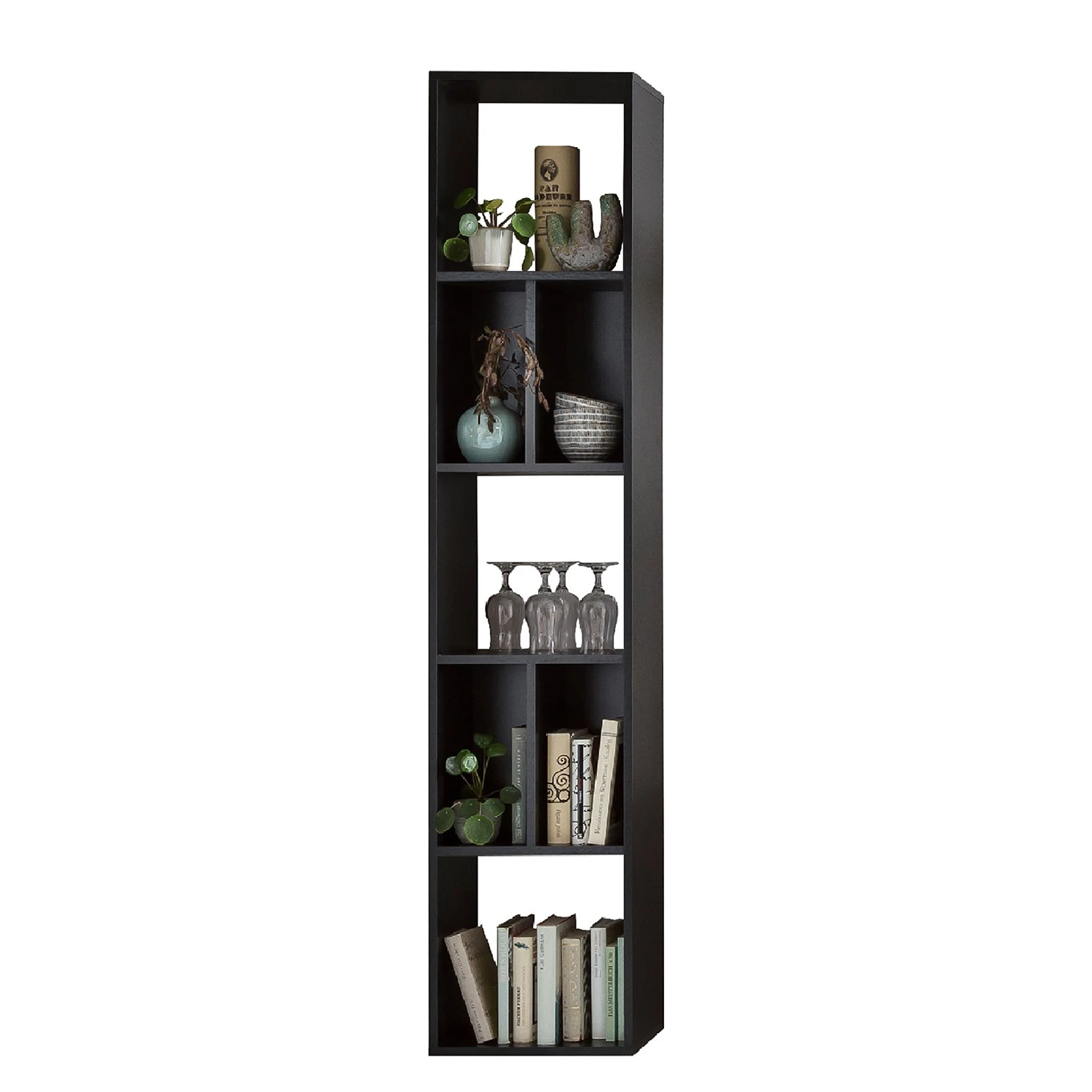 Norrwood Étagère murale Argenteuil - Imitation chêne artisan / Noir – Image 2