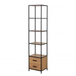 Red Living Étagère Coogee XIII - Imitation chêne sauvage / Noir