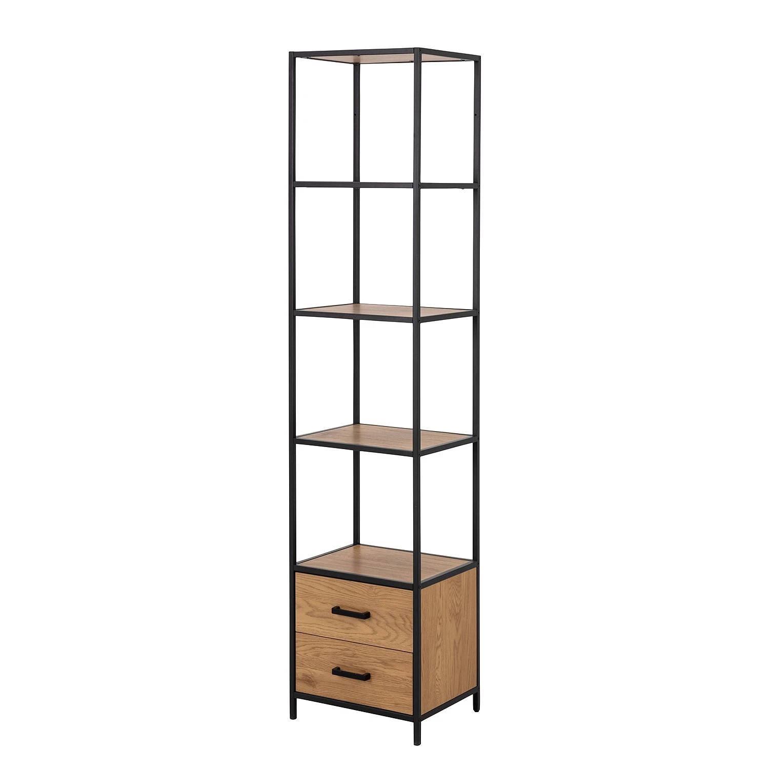 Red Living Étagère Coogee XIII - Imitation chêne sauvage / Noir
