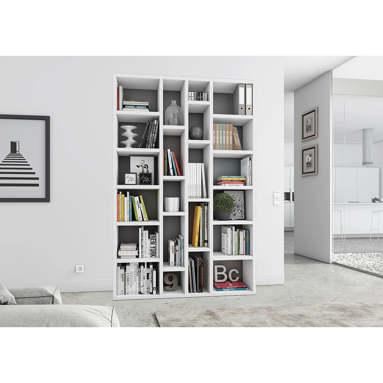 Loftscape Étagères Emporior XX - Blanc brillant – Image 2