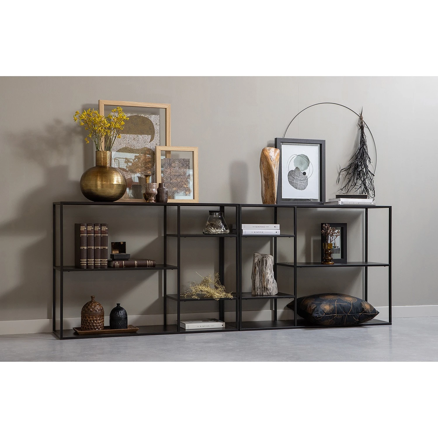 Red Living Étagère Wilton - Métal - Noir – Image 2