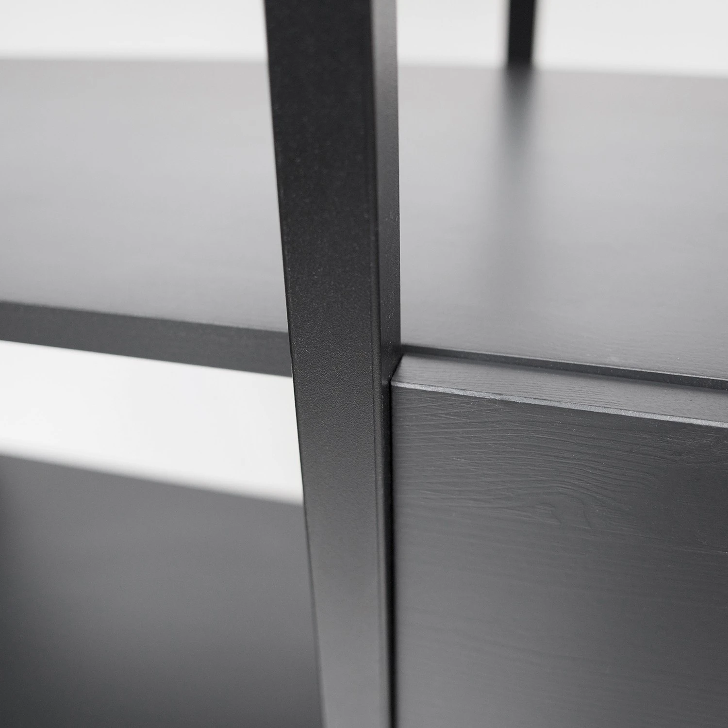 Red Living Étagère Sarhua - Pin massif / Métal - Pin noir / Noir – Image 5