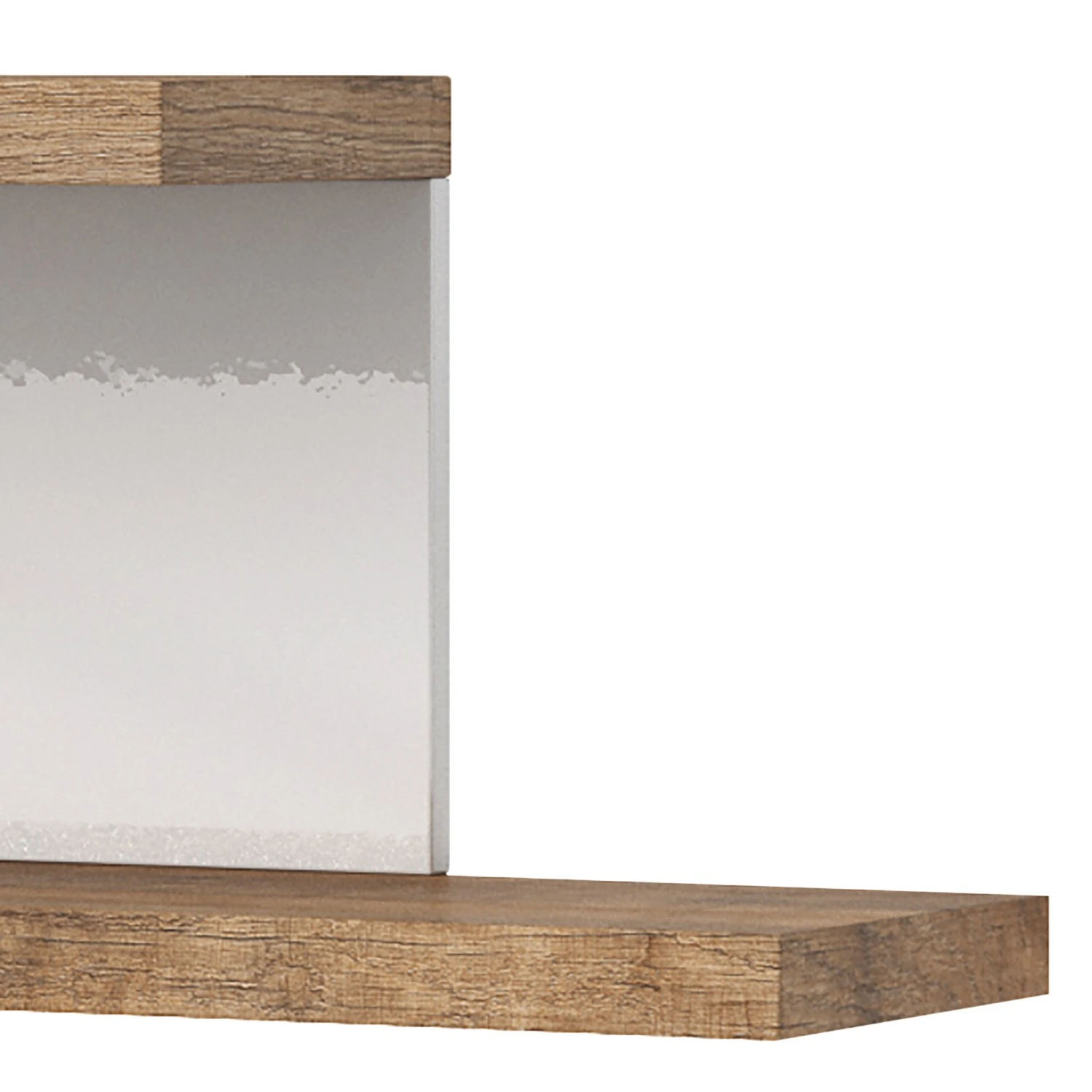 Loftscape Tablette murale Shipley - Blanc brillant / Imitation chêne – Image 5