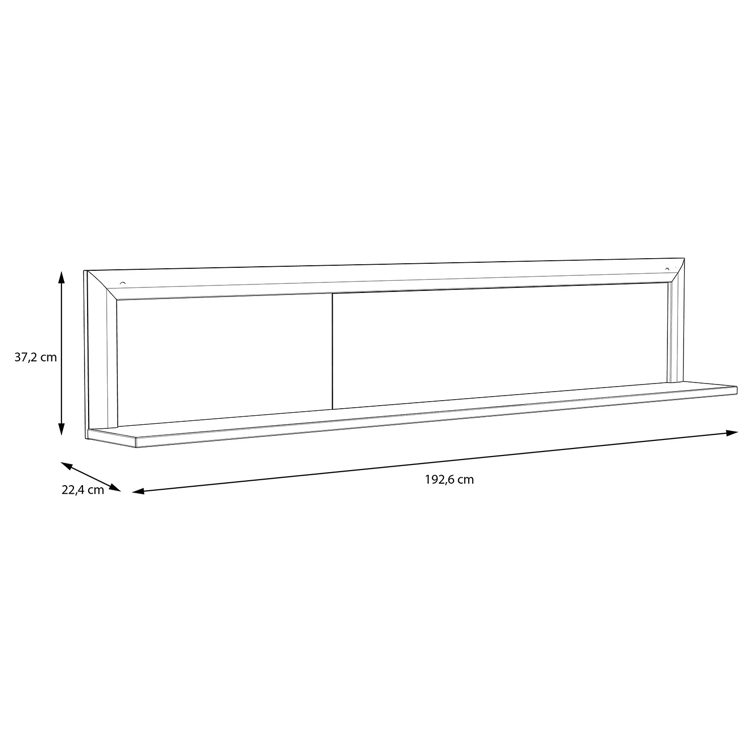 Loftscape Étagère murale Wilander II - imitation chêne Nelson / Blanc mat – Image 5