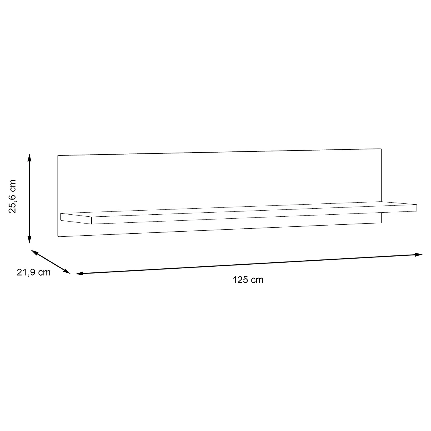 Loftscape Étagère murale Vetras - Blanc brillant / Imitation béton – Image 4