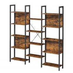 Red Living Étagère Leesville IV - Marron / Noir