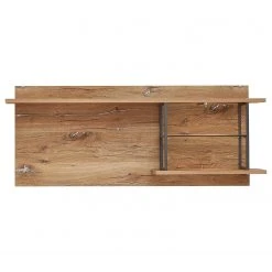 Red Living Étagère murale Sligo - Imitation chêne rustique argenté / Graphite