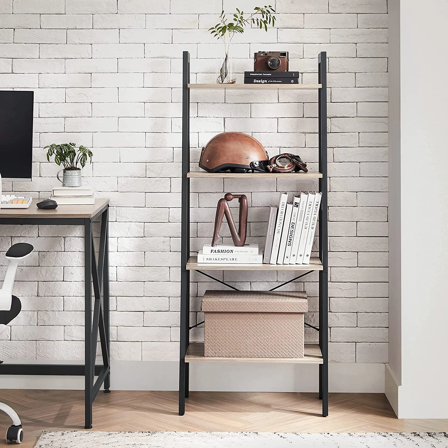 Red Living Étagère Leesville XII - Marron clair / Noir – Image 2