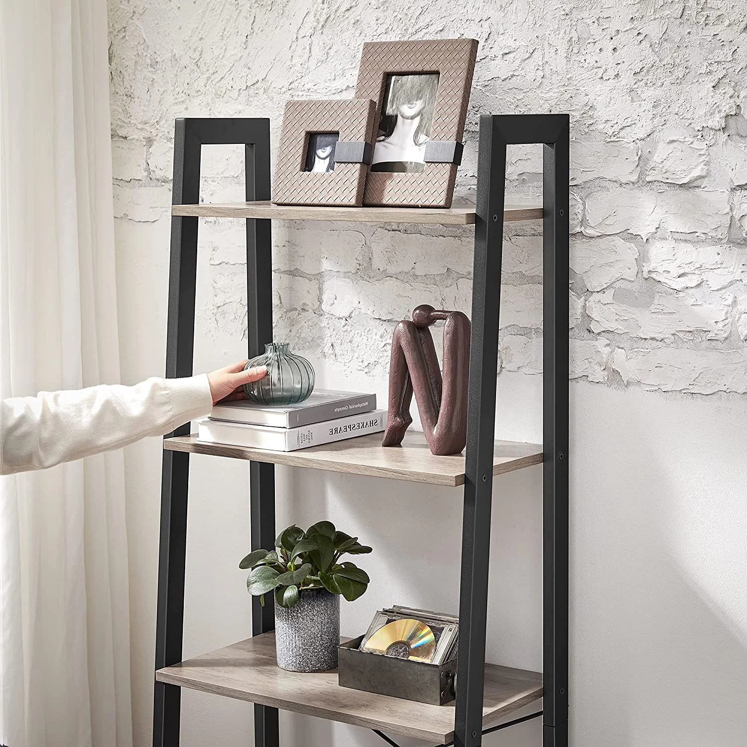 Red Living Étagère Leesville XII - Marron clair / Noir – Image 4