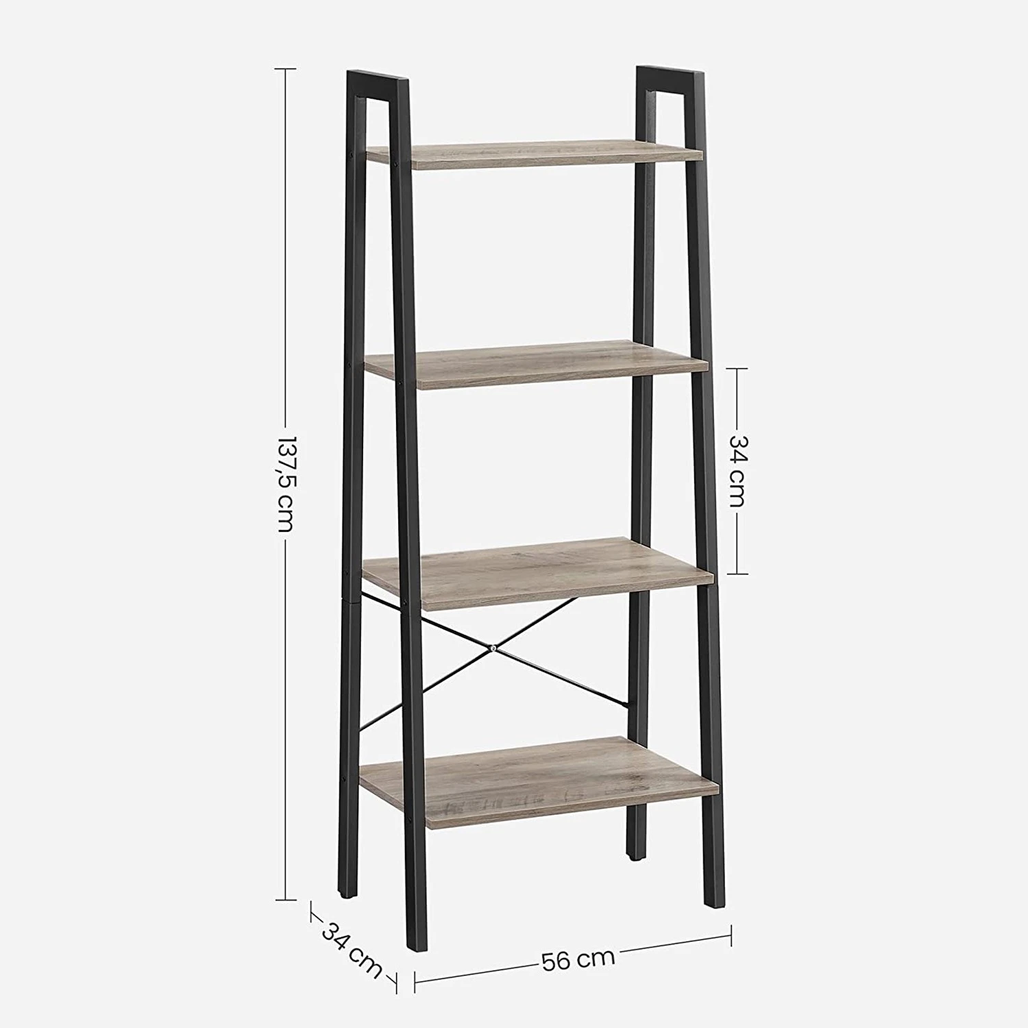Red Living Étagère Leesville XII - Marron clair / Noir – Image 8