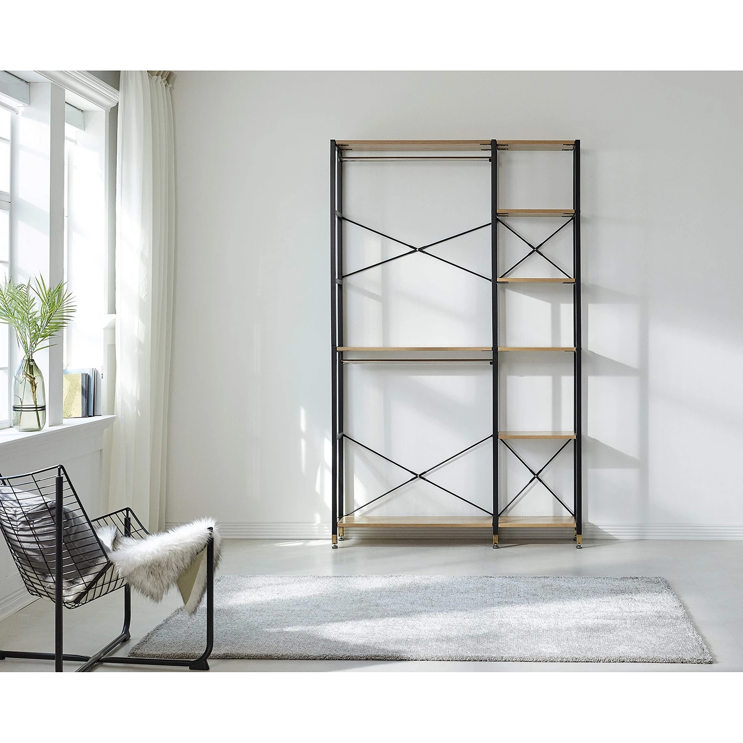 Red Living Étagère Ruoms III - Imitation acacia / Noir – Image 2