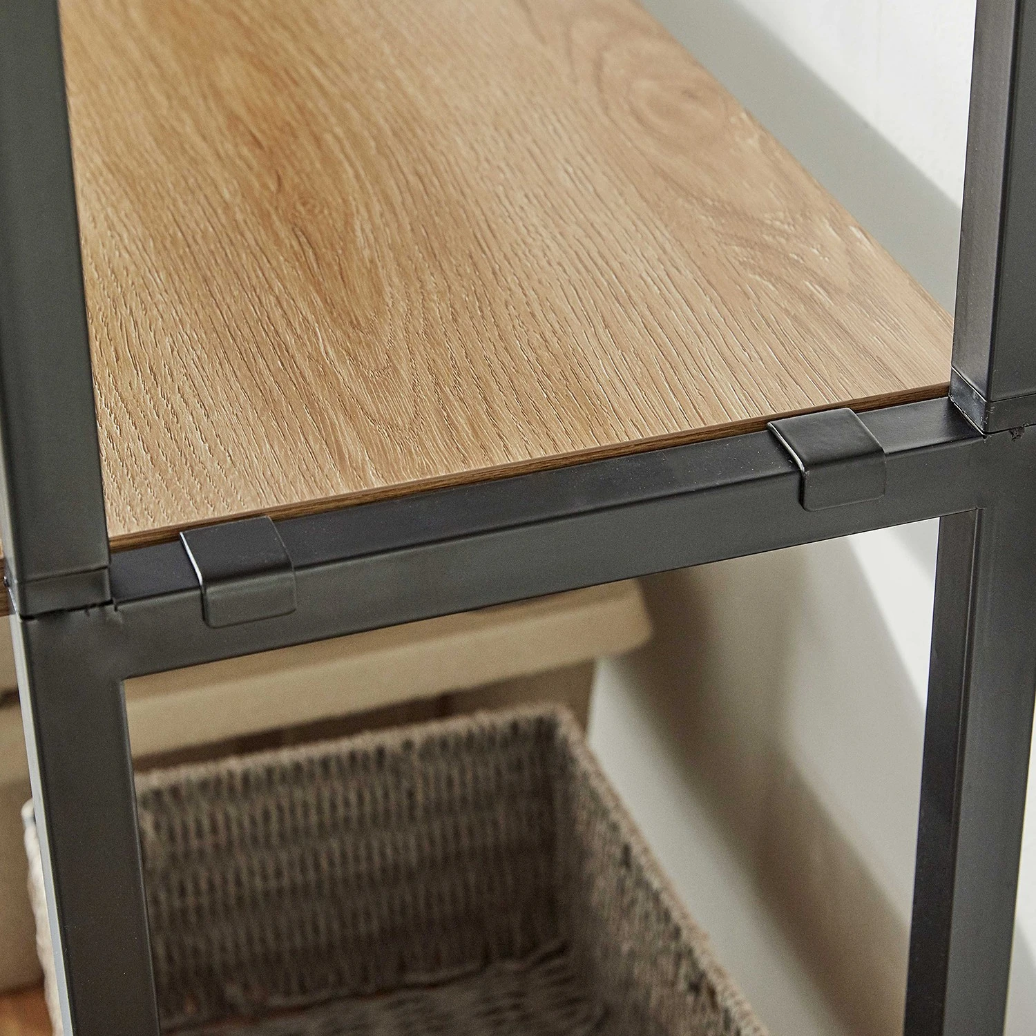 Red Living Étagère Ruoms III - Imitation acacia / Noir – Image 5