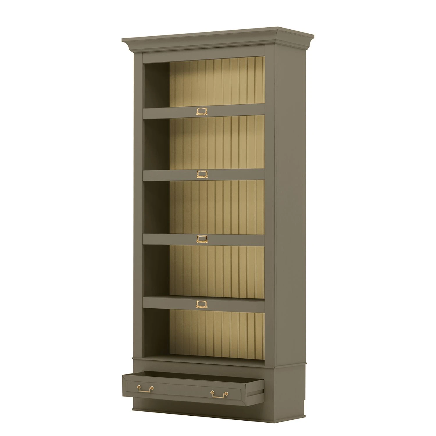 Maison Belfort Bibliothèque Azjana II - Granite / Pin crème