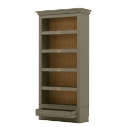 Maison Belfort Bibliothèque Azjana II - Granite / Pin couleur miel