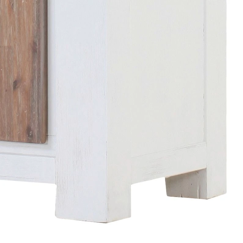 Maison Belfort Étagère Doral - Acacia partiellement massif Blanc / Marron – Image 4