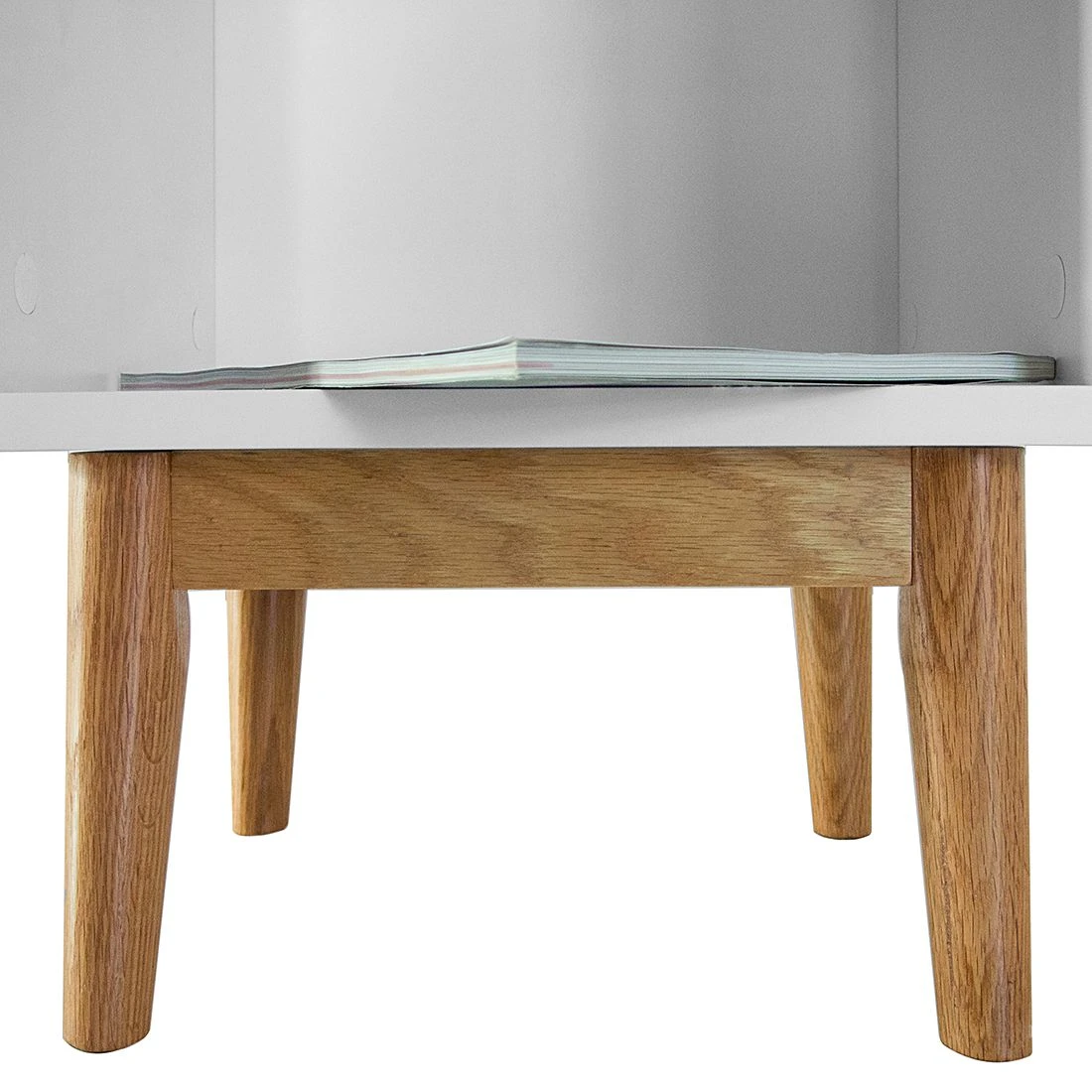 Mørteens Étagère Lindholm I - Blanc / Chêne massif – Image 6