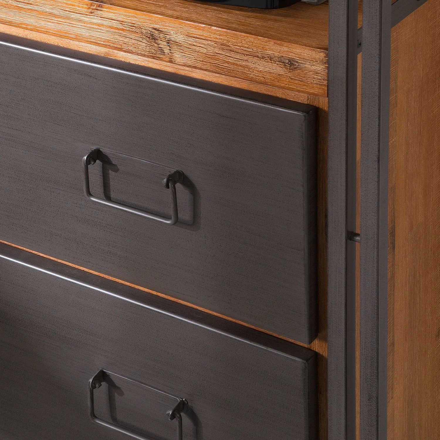 Ars manufacti Étagère Manchester VI - Anthracite / Imitation acacia – Image 8