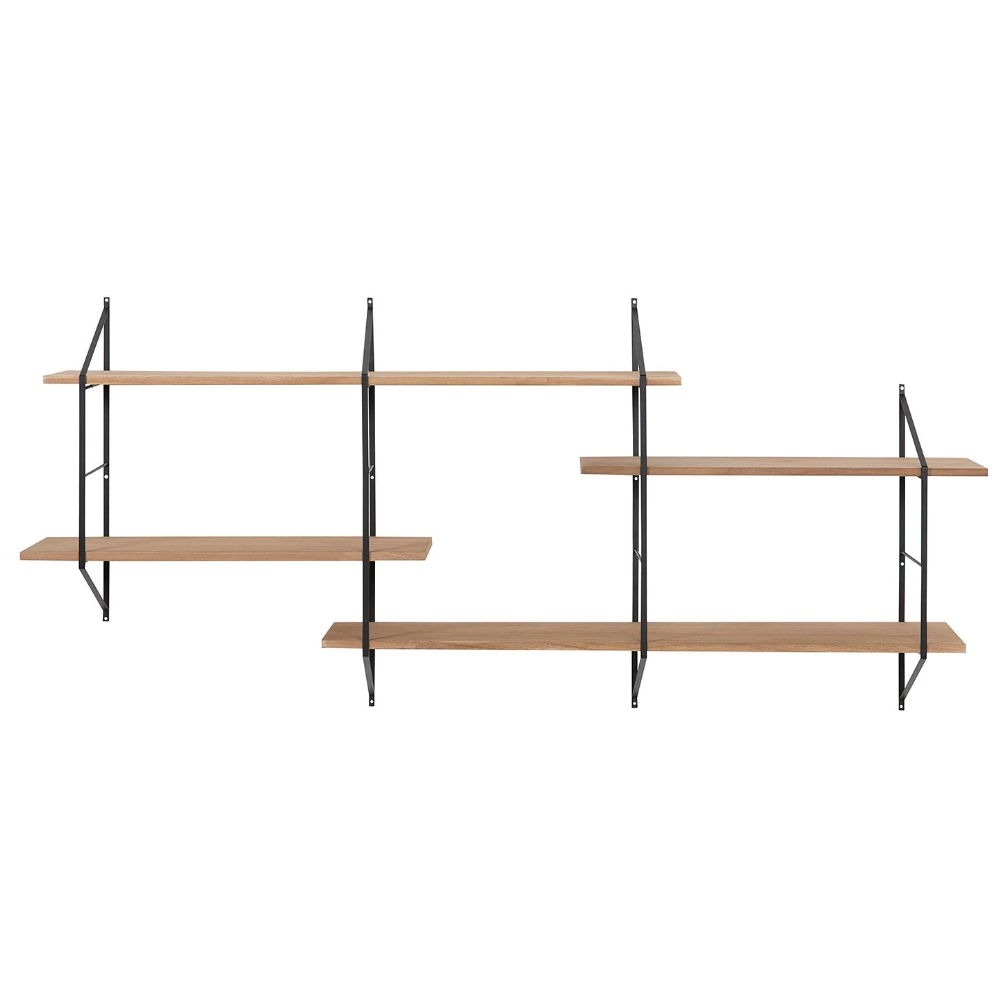 Mørteens Étagère Oxbow I - Paulownia massif / Métal - Paulownia / Noir – Image 3
