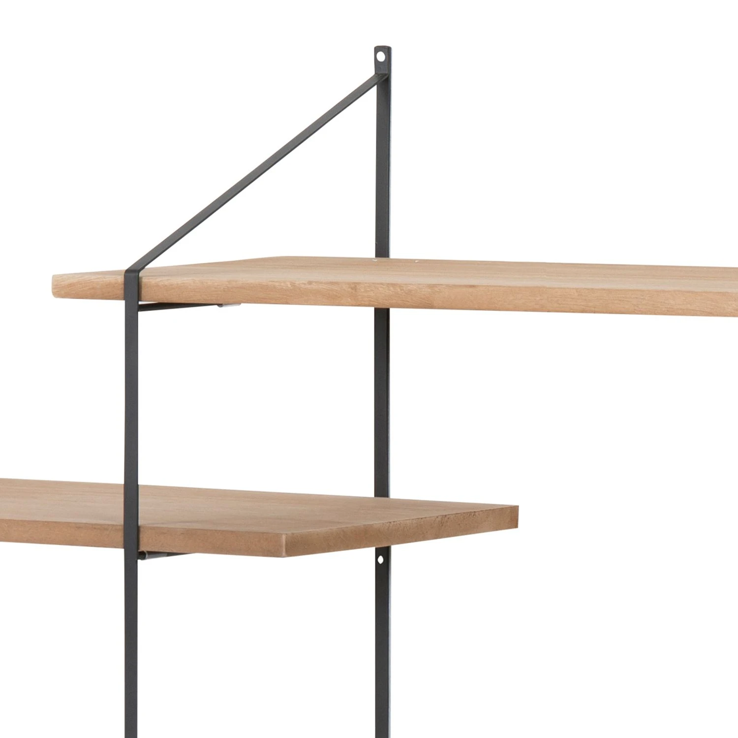 Mørteens Étagère Oxbow I - Paulownia massif / Métal - Paulownia / Noir – Image 6