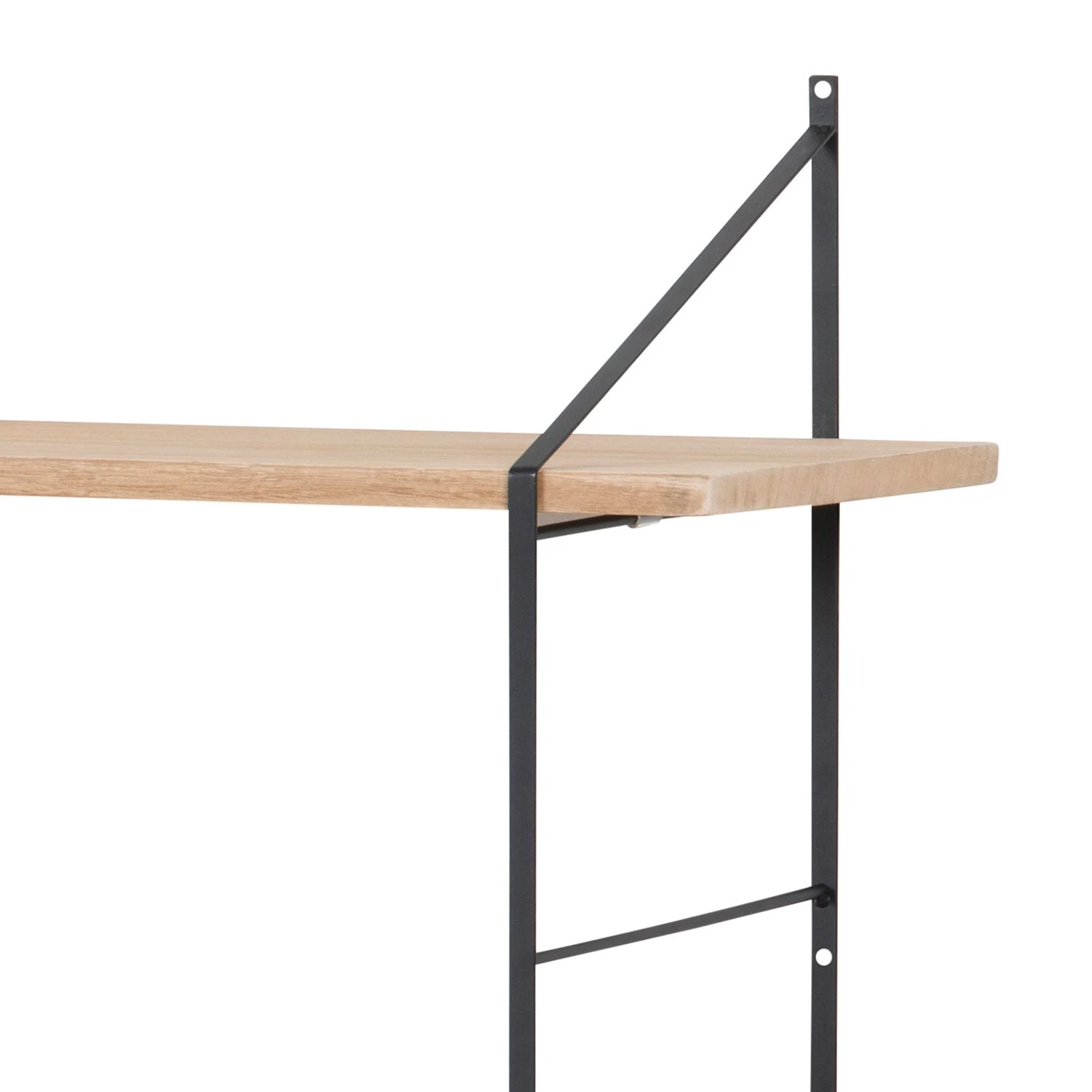 Mørteens Étagère Oxbow I - Paulownia massif / Métal - Paulownia / Noir – Image 7