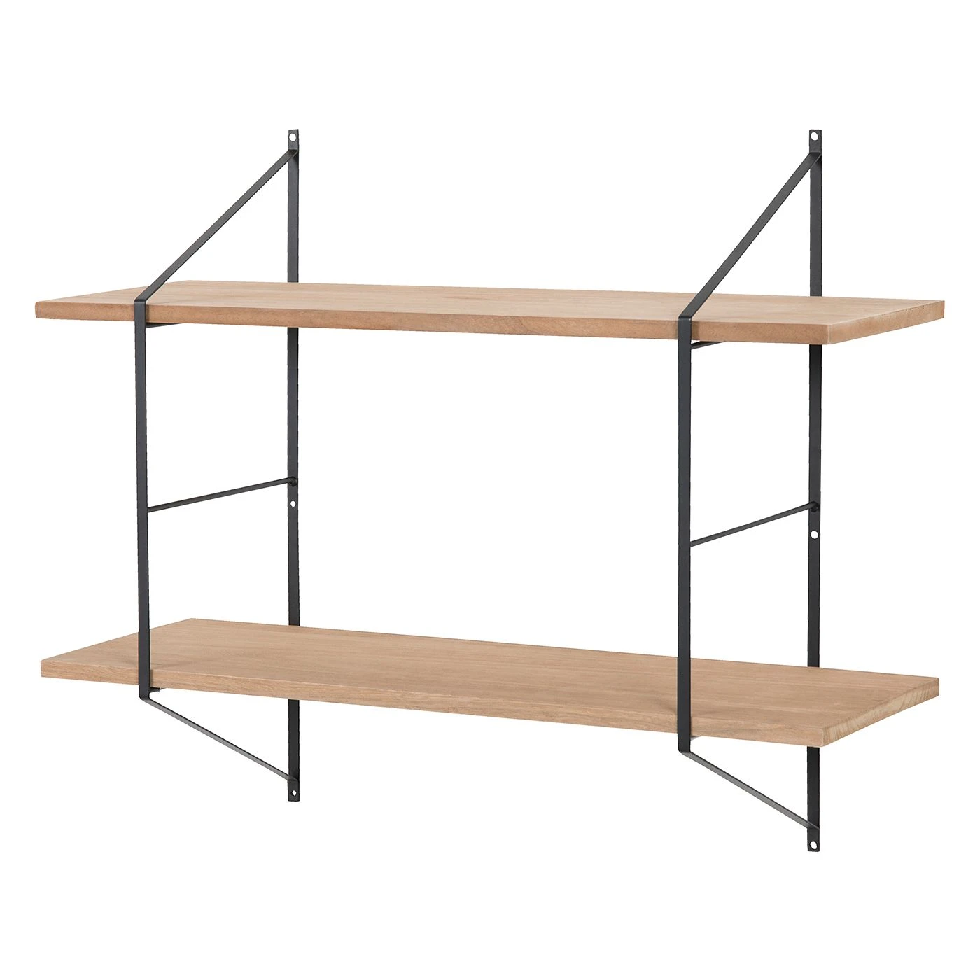 Mørteens Étagère Oxbow II - Paulownia massif / Métal - Paulownia / Noir