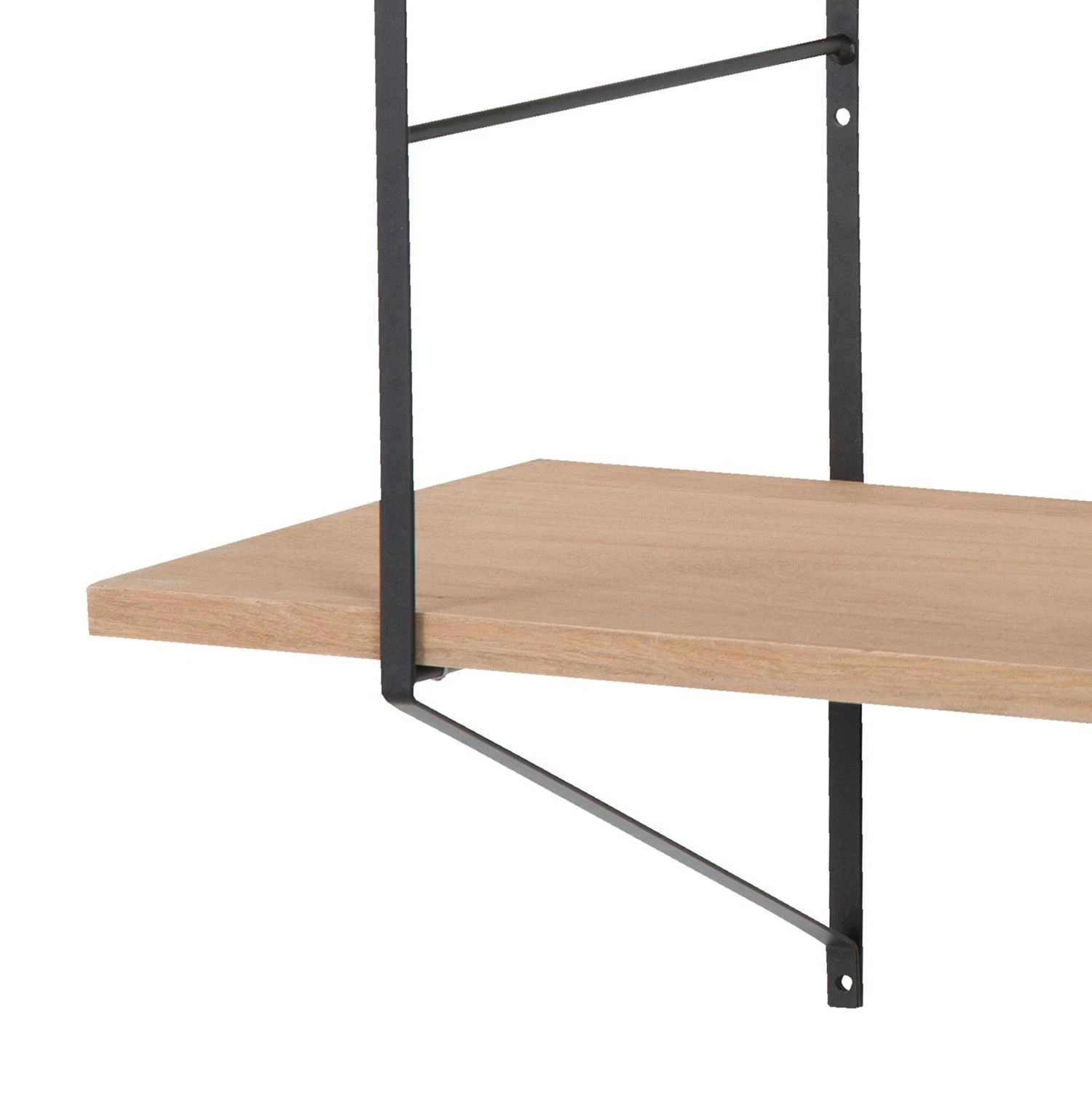 Mørteens Étagère Oxbow II - Paulownia massif / Métal - Paulownia / Noir – Image 5