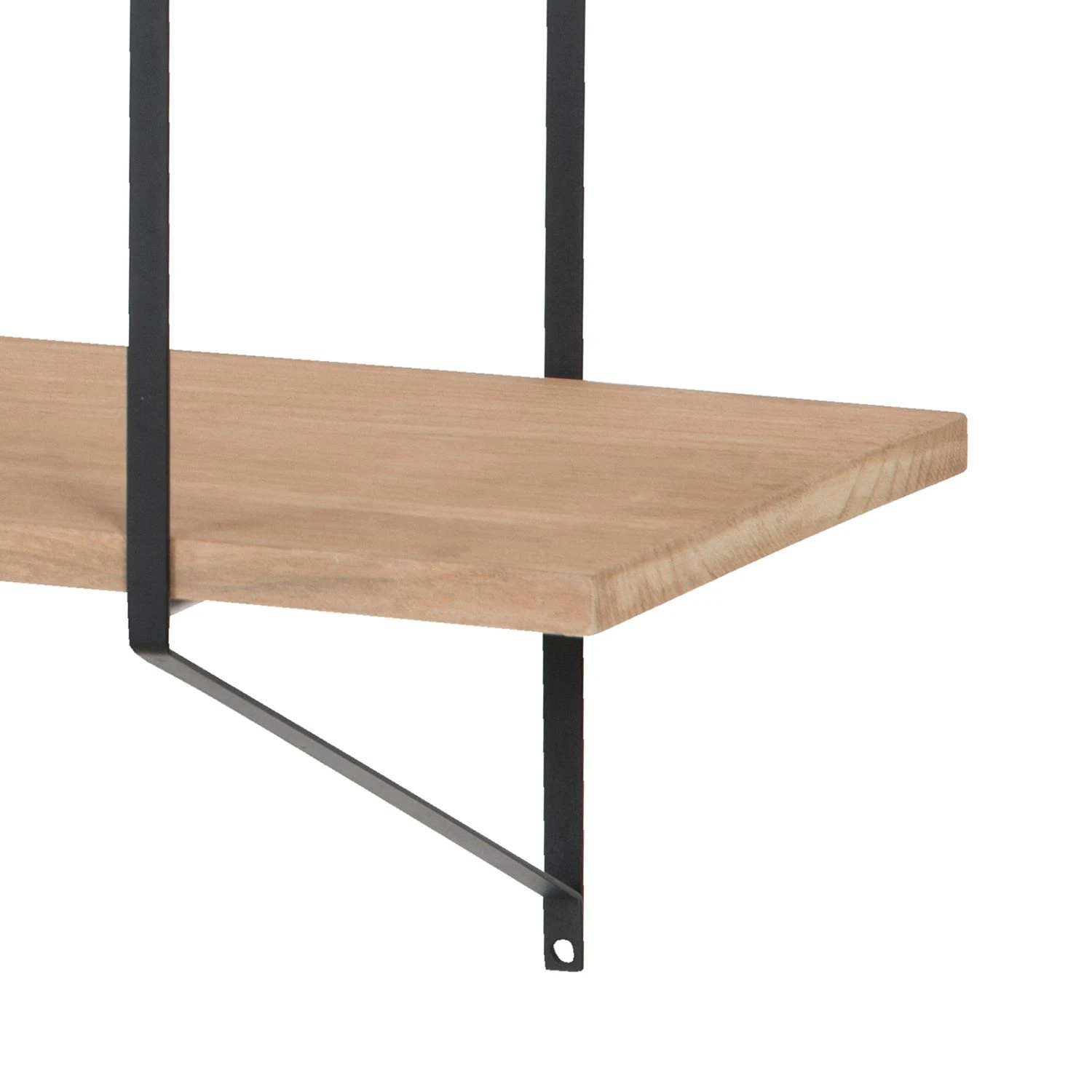 Mørteens Étagère Oxbow II - Paulownia massif / Métal - Paulownia / Noir – Image 7
