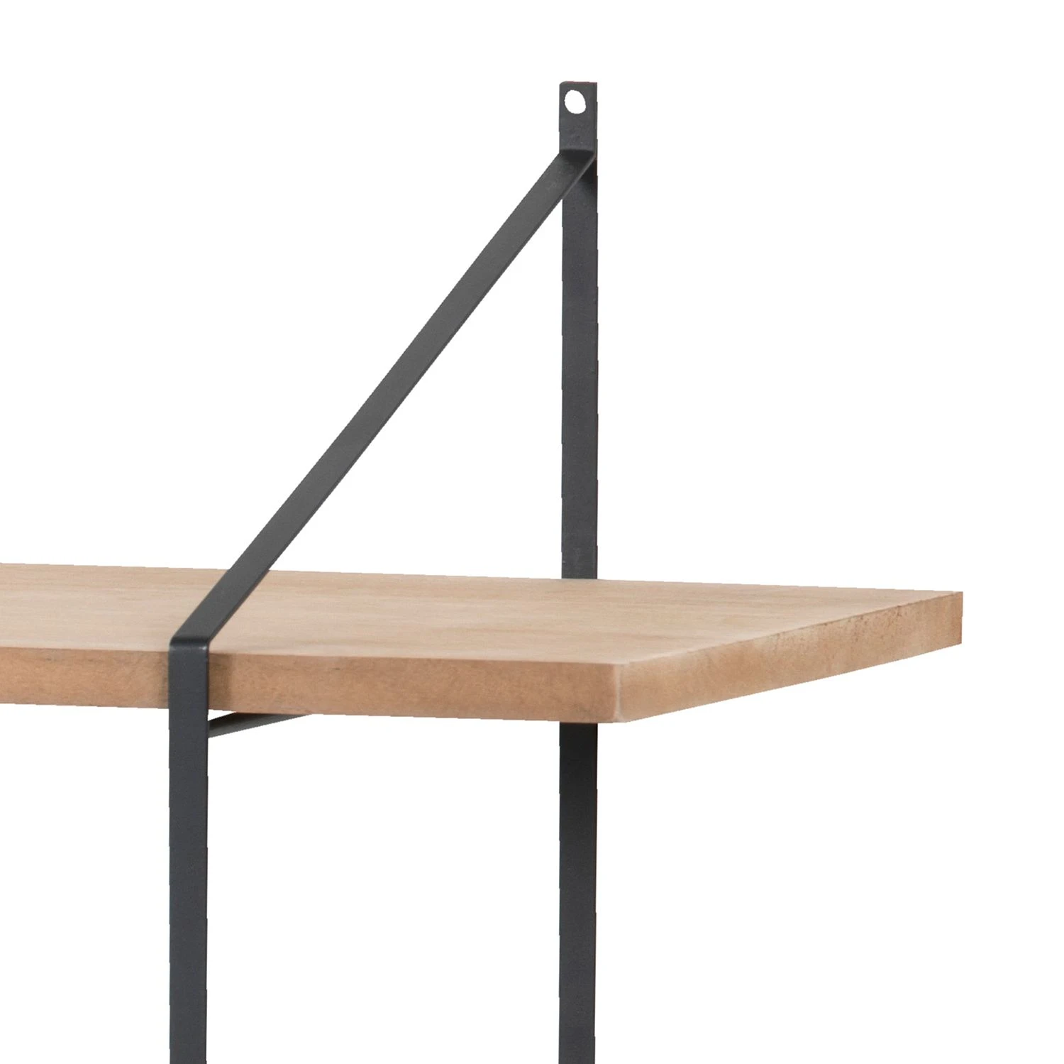 Mørteens Étagère Oxbow II - Paulownia massif / Métal - Paulownia / Noir – Image 8