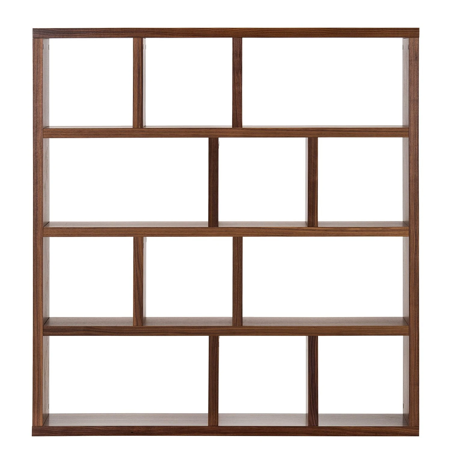 Temahome Étagère Berlin - Blanc mat - Placage noyer véritable - 150 x 159 cm – Image 6