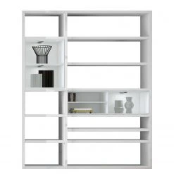 Loftscape Etagère Emporior II.B - Blanc brillant / Blanc - Avec éclairage