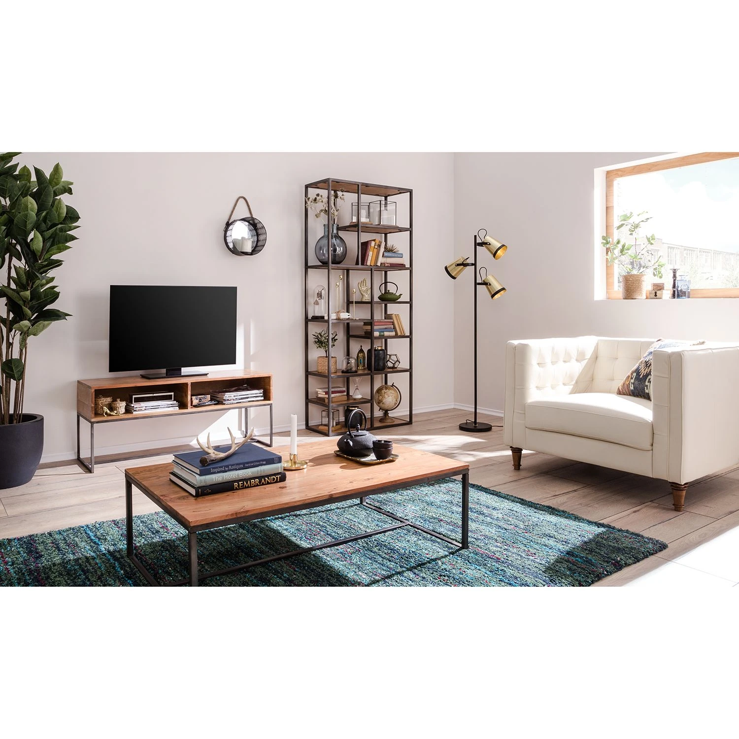 Ars manufacti Étagère Woodson III - Acacia Marron clair – Image 2