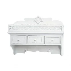 Maison Belfort Etagère murale Vermont I - Paulownia partiellement massif