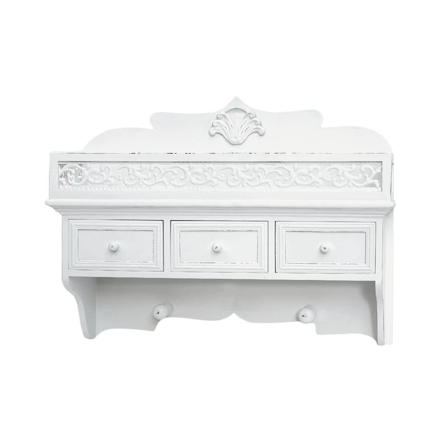 Maison Belfort Etagère murale Vermont I - Paulownia partiellement massif