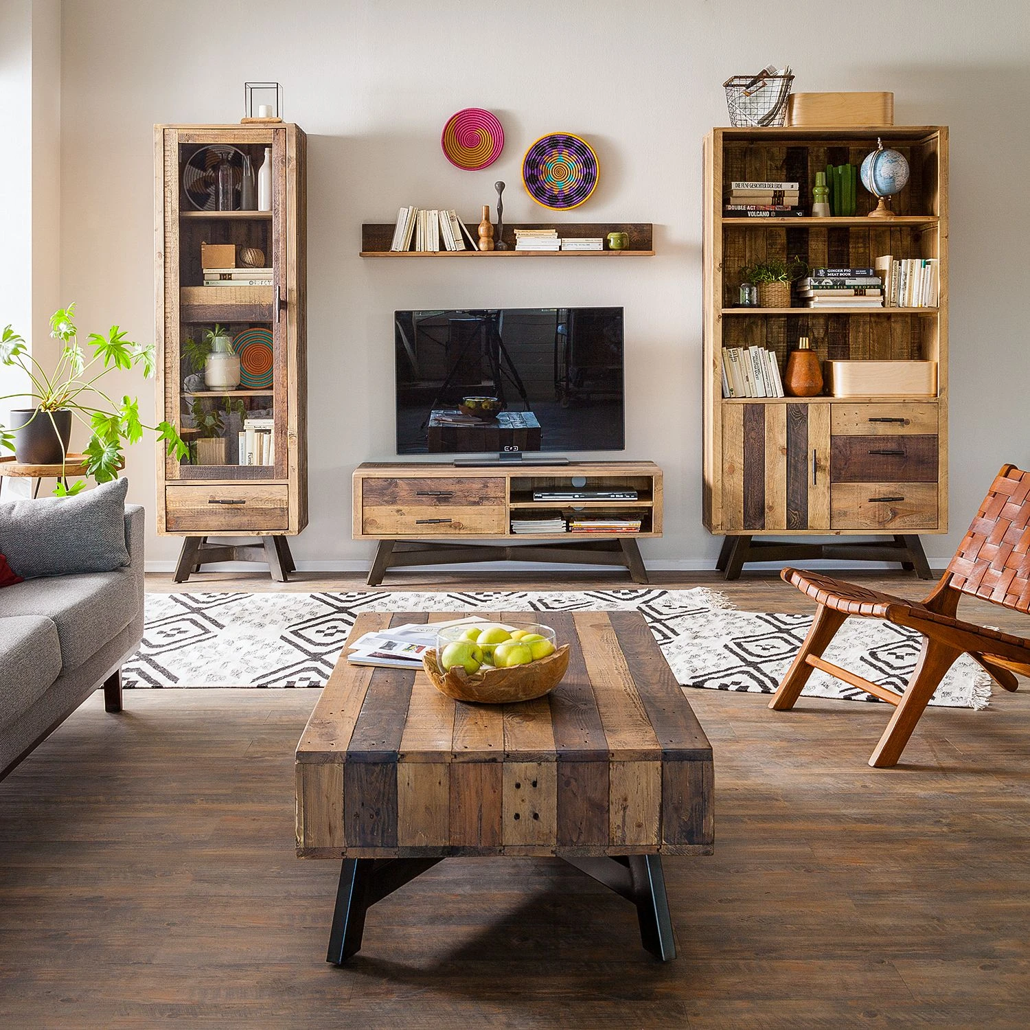 Ars manufacti Étagère murale Tamati - Pin parasol massif – Image 3