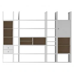 Loftscape Etagère XXL Emporior VI - Blanc / Imitation chêne de Sonoma - Sans éclairage