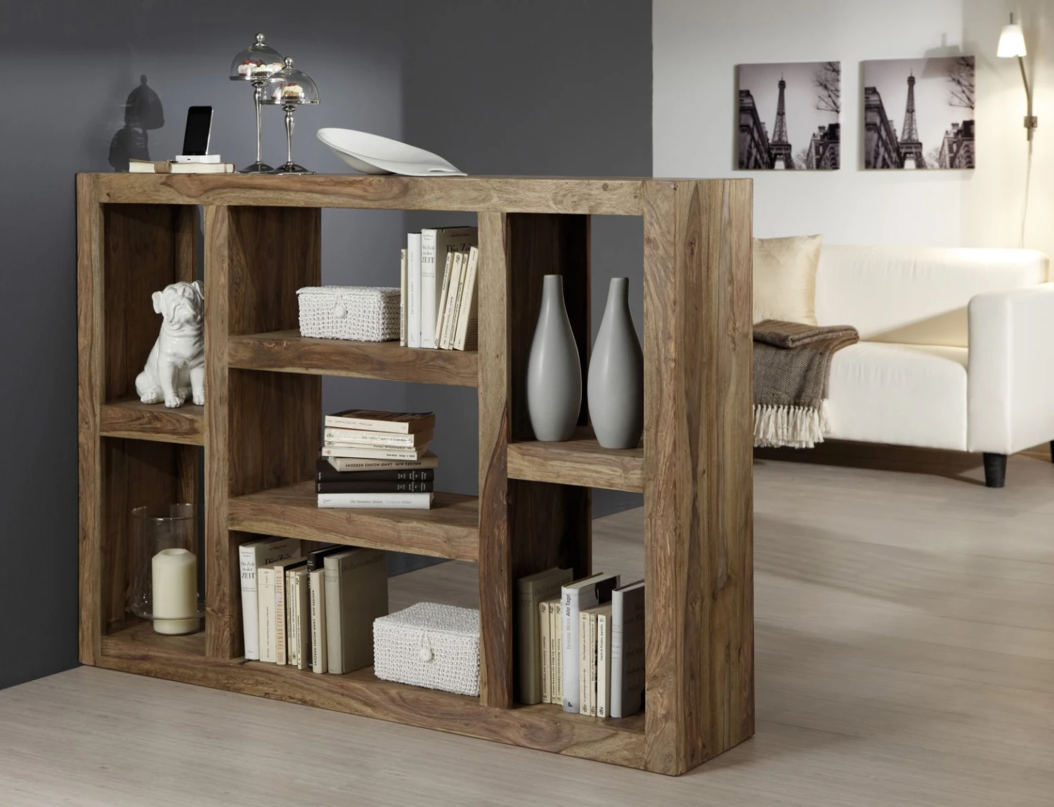 Wolf-Möbel Étagère de séparation Yoga VI - Sheesham massif – Image 2